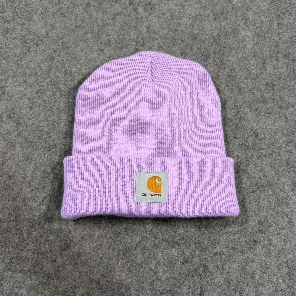 Carhartt Lavender Purple Knit Cuffed Winter Beanie Hat Cap Unisex One Size